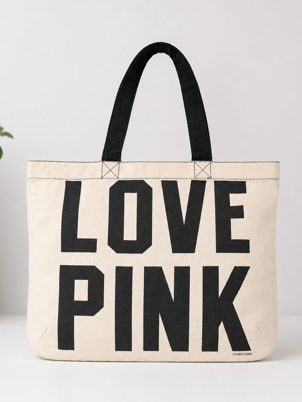 Victoria’s Secret PINK LOVE PINK Canvas Tote Bag 🖤